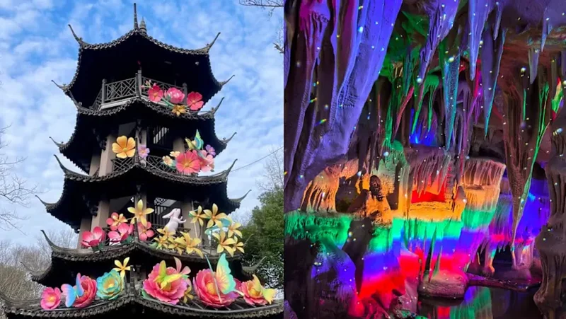 ‘Overkill’: Chinese travellers push back against ‘tacky’ aesthetics taking over scenic spots in China
