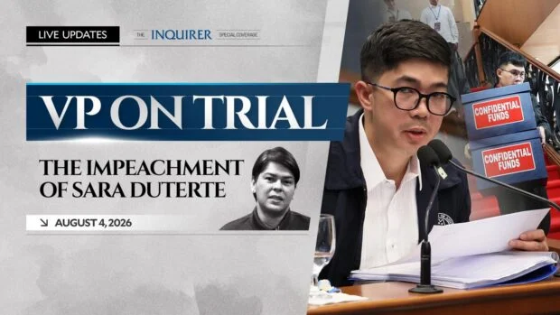 LIVE UPDATES: Impeachment trial of Sara Duterte | Aug. 4, 2026
