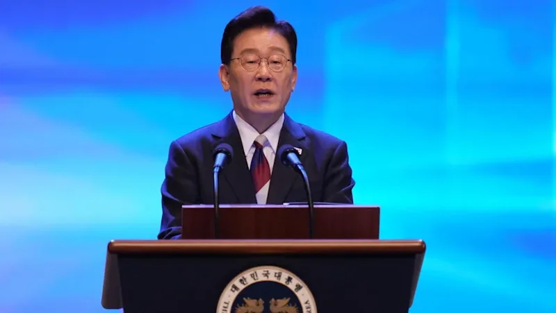 South Korea president proposes talks with North to formally end Korean War