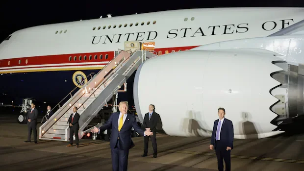 Trump was shuttled between planes in a catering truck during NATO trip as a ruse, major U.S. papers report