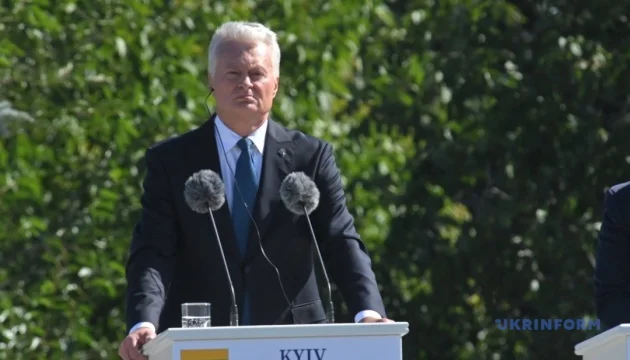Lithuanian President delivers speech in Ukrainian in Kyiv