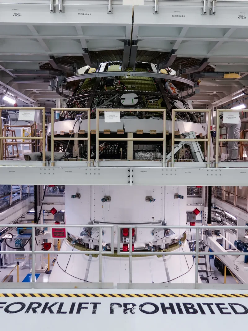 Artemis III Orion Crew and Service Models Joined