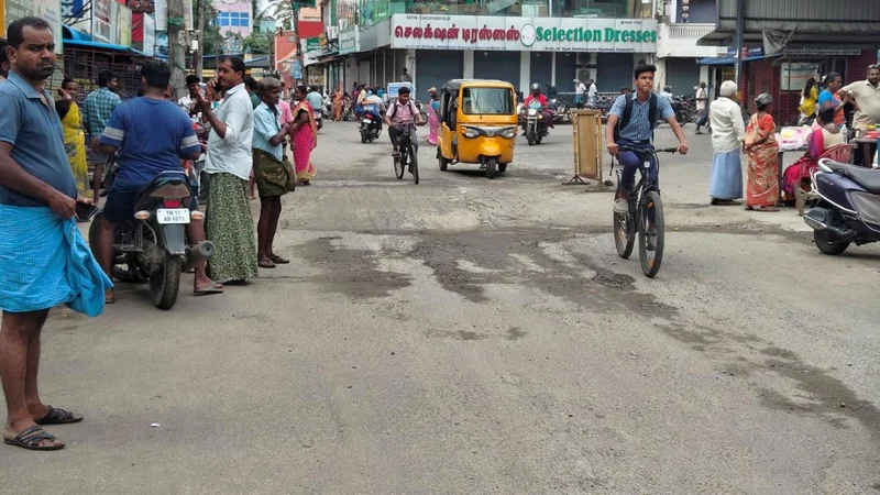 Uneven utility patches add to motorists’ woes in Tambaram