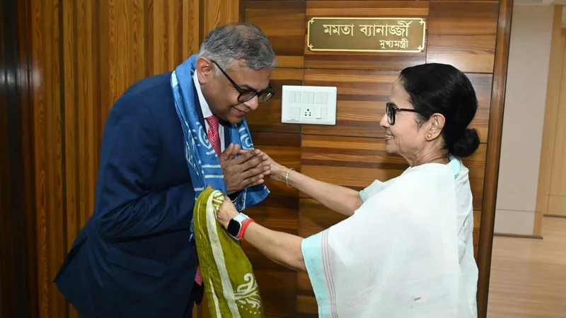 Mamata Banerjee meets Tata Group chairperson Natarajan Chandrasekaran