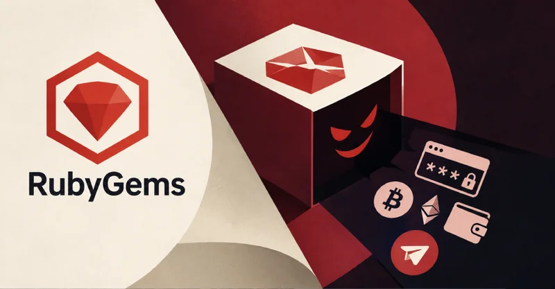 16 Typosquatted RubyGems Packages Steal Browser Credentials and Crypto Wallets
