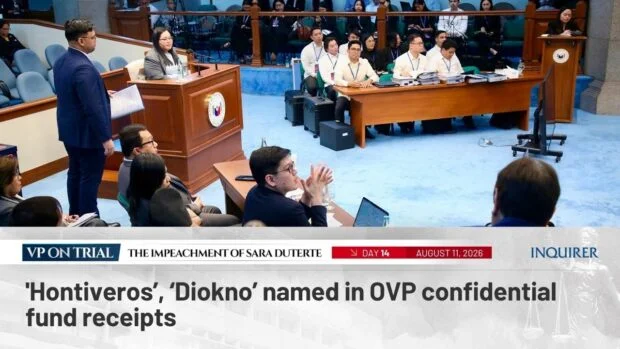 WATCH: 'Hontiveros,' ‘Diokno’ named in OVP confidential fund receipts