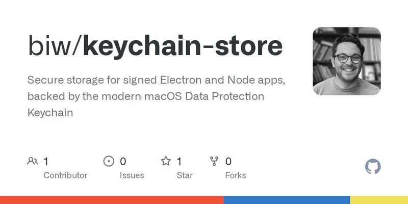 Show HN: macOS data protection keychain for Electron apps