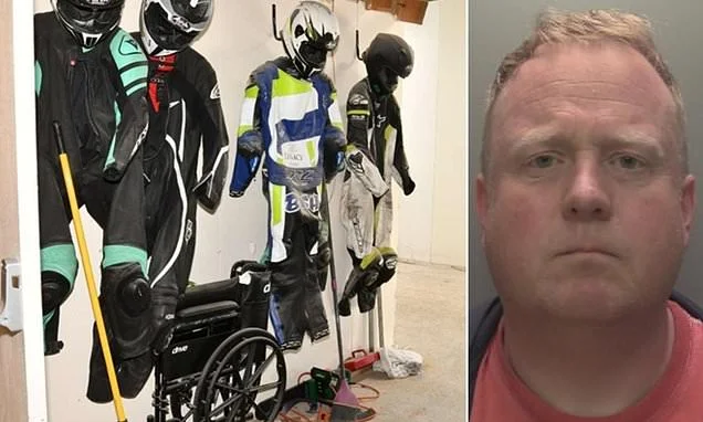Decomposing bodies, mouldy ashes and deceased's belongings strewn over the excrement-covered floor. Inside the twisted mind of the funeral director who took more care of his biking equipment than the loved ones left in his care