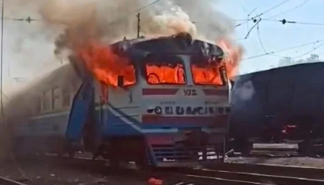 Russian UAV strikes electric train in Kharkiv region, killing female passenger