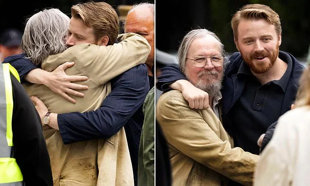 Gary Oldman and Jack Lowden share emotional hug on set of Slow Horses