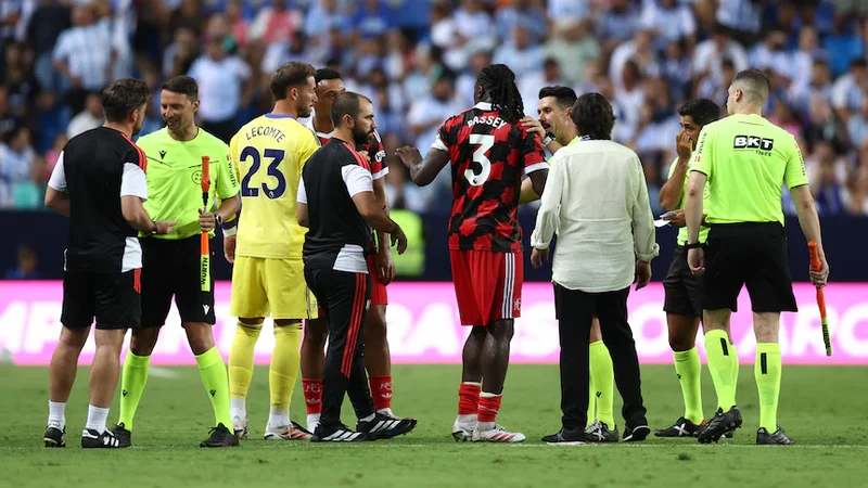 EPL side walks off as Spanish club kicks penalty into open net