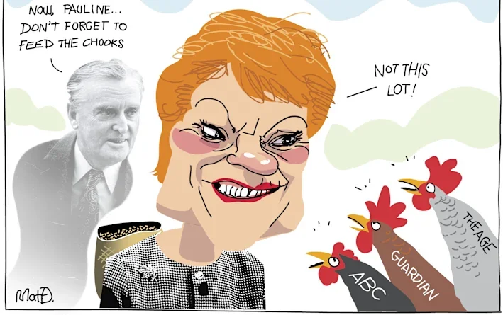 Long before her media bans, Pauline held a sleepover for journalists