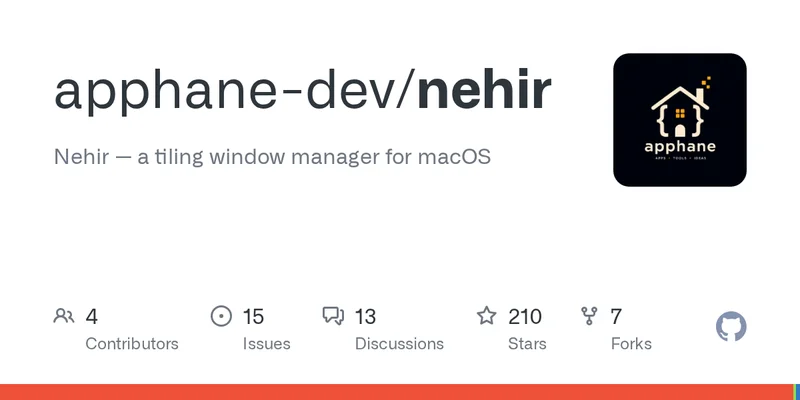 Nehir: a tiling window manager for macOS