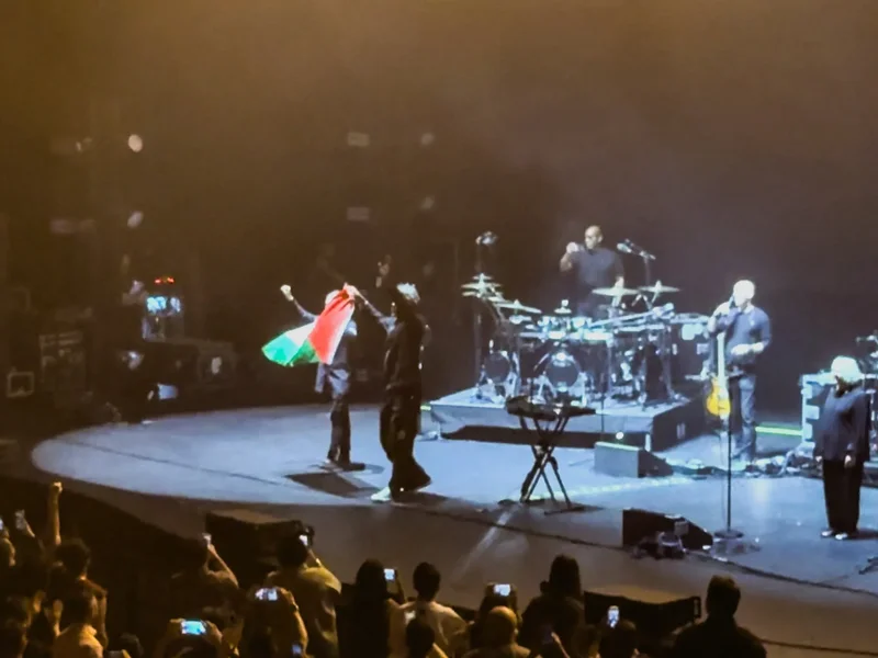 Massive Attack says members held after pro-Palestine display in Singapore