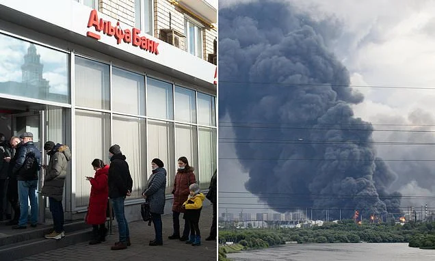 Russians pull billions from banks over fears Putin will raid savings to pay for Ukraine war