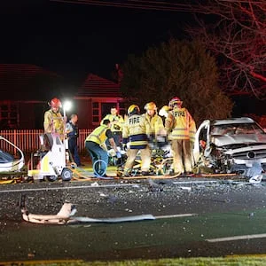 West Auckland crash: Two people seriously injured, man rescued from wrecked car