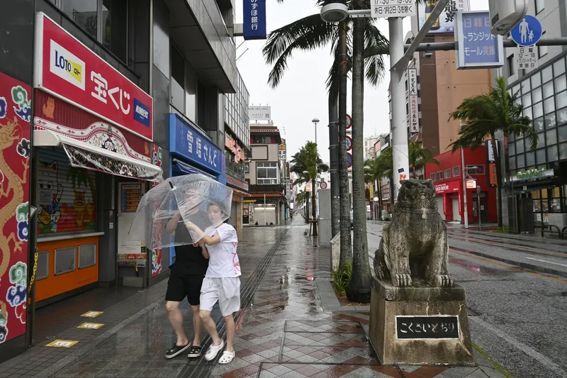 At least six injured as Typhoon Dolphin hits Japan’s Okinawa