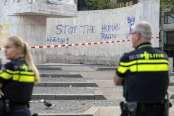 Police arrest two after Amsterdam war memorial defaced