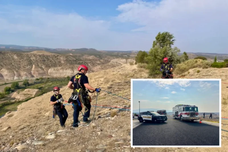 Five teenagers killed after their car crashes over cliff in Colorado