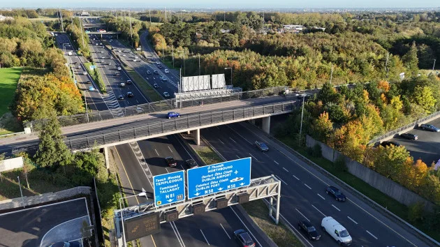 M50 southbound closed between junction 11 and 12 after serious two-vehicle collision