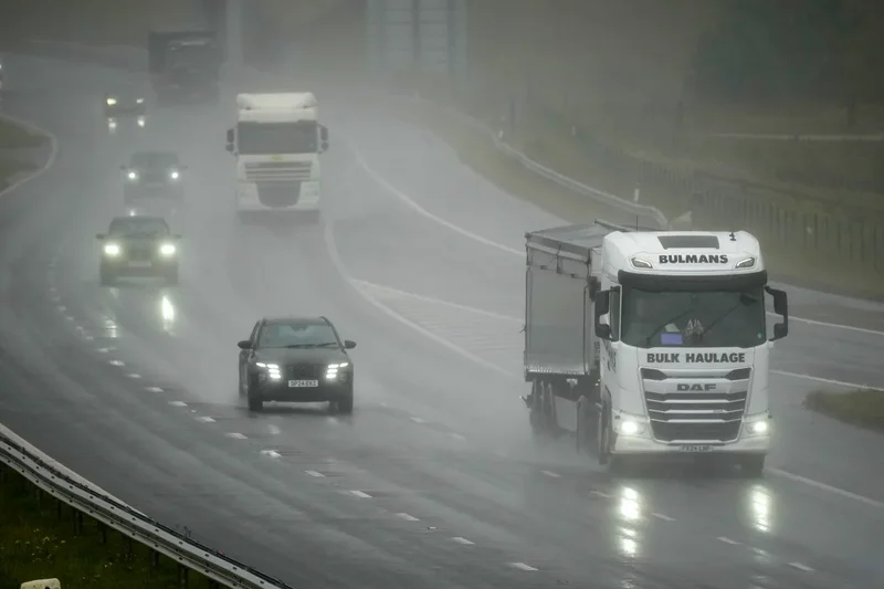 UK hit with heavy rain and thunderstorms as Met Office warns of flash flooding