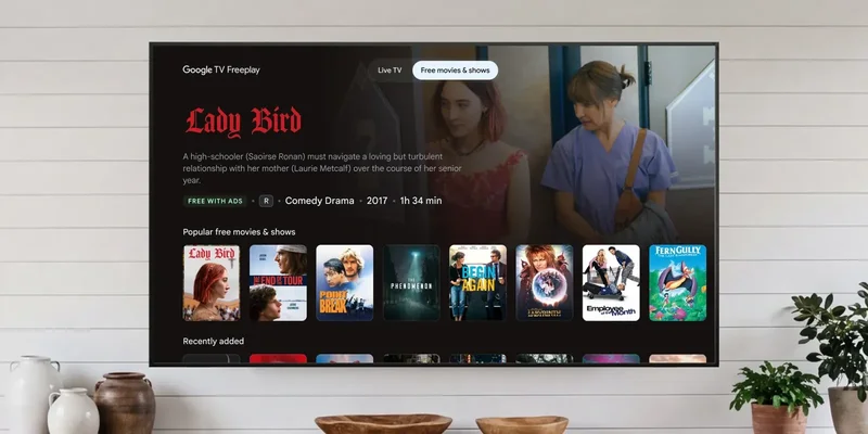 Google TV adds over 10,000 free movies & shows on-demand, no apps needed