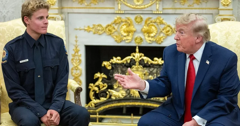 Watch: Trump meets with hero lifeguard, takes questions on Iran, USS Lincoln and more