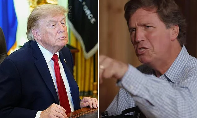 Trump finally TURNS on 'low IQ' Tucker Carlson in blistering takedown after former ally met with ex-MAGA congress members to plot serious threat to the President's legacy