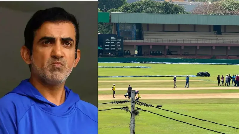 Hours after Gautam Gambhir's visit to Galle, lawn mower hits the pitch