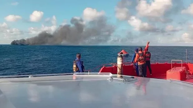Passengers rescued as second ferry in days catches fire in Indonesia