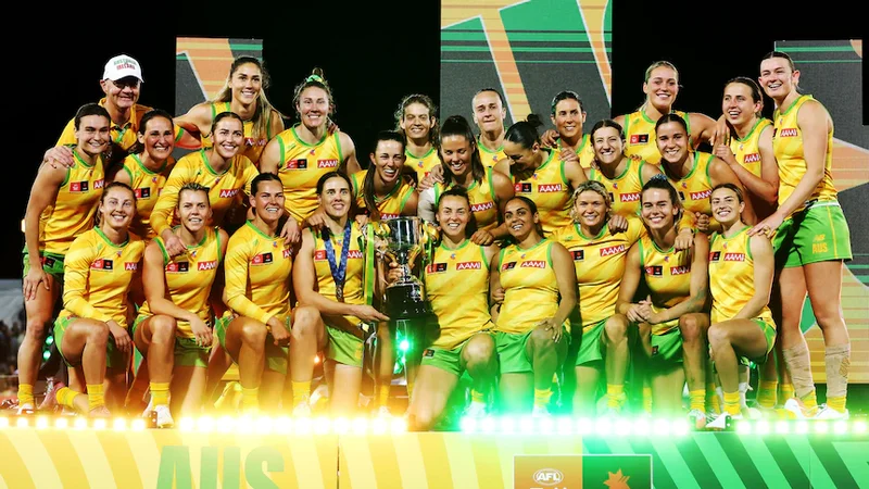 Aussies reign supreme over Irish in AFLW international