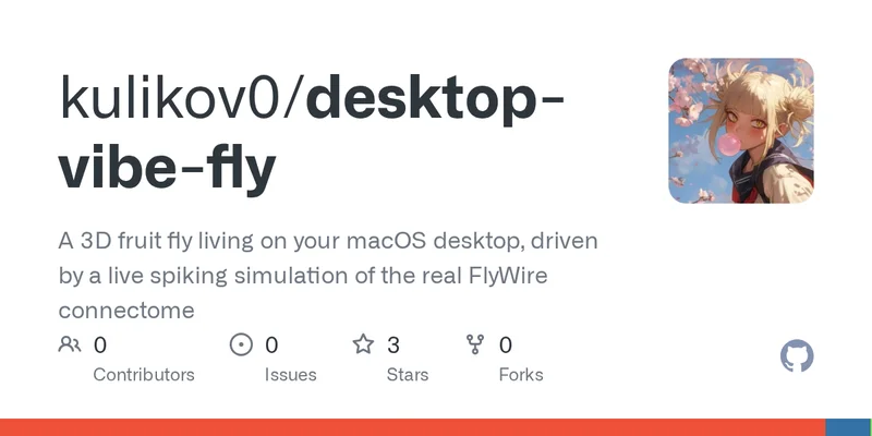 Show HN: A desktop fly drawn to the scent of vibecode