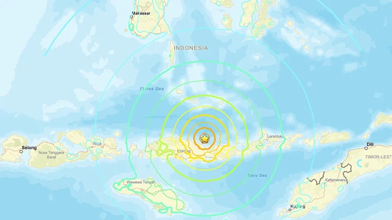 Five dead in Indonesia as powerful earthquake strikes