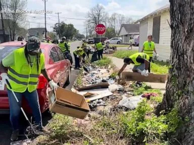 WATCH:  Houston man inspires community cleanup