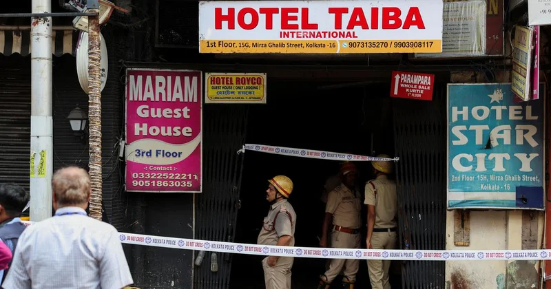 Nine killed in fire at Kolkata hotel