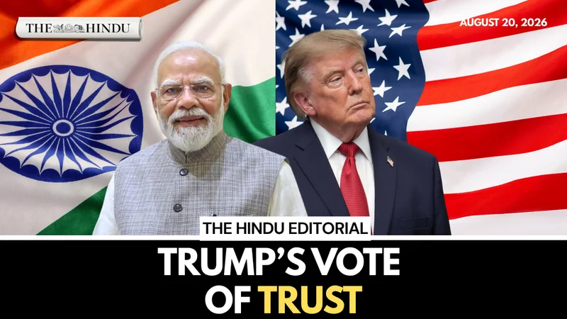 Vote of trust: On Trump’s appreciation, clean electoral rolls in India | The Hindu Editorial