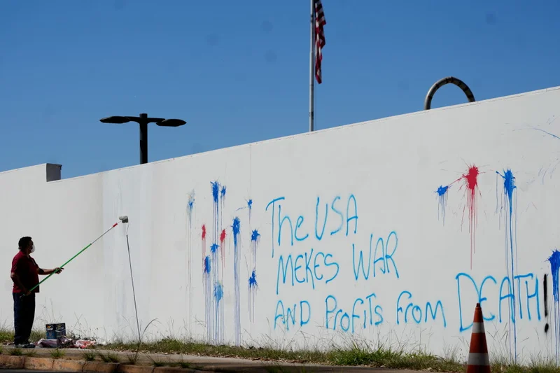 Wall of US Embassy in Brazil’s capital is vandalized as relations remain tense