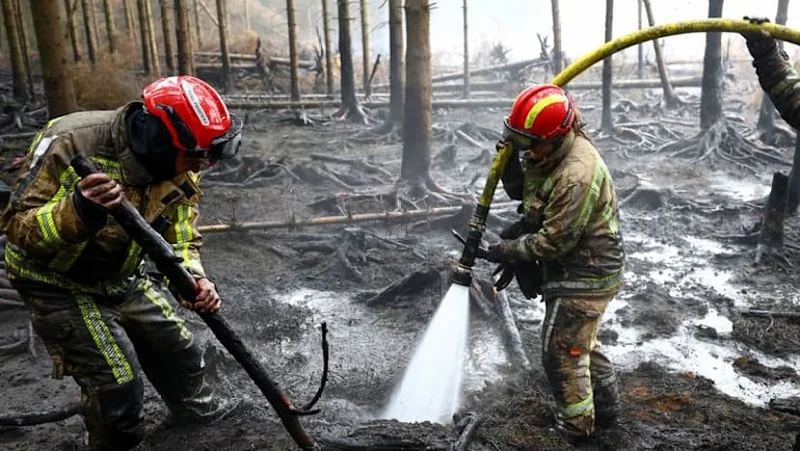 Evacuation orders lifted in Belgian wildfire zone