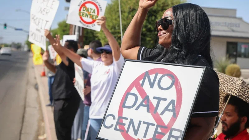‘China doesn’t want these built’: Trump claims Beijing is behind AI data centre protests