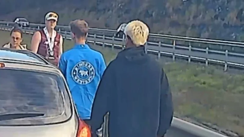 Professional fighter steps in to stop Bruce Highway road rage