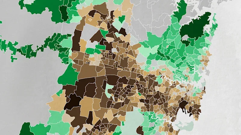 Revealed: The extent of tree canopy in your suburb