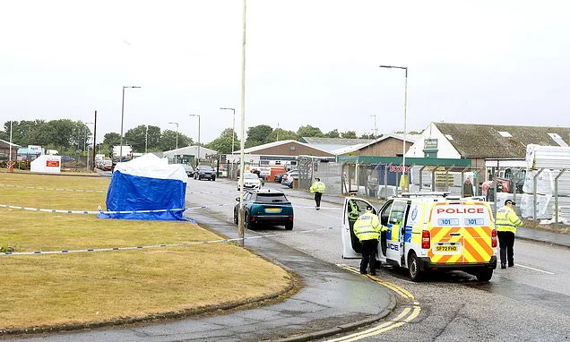 Father, 35, is arrested over 'killing' of nine-year-old daughter while camping with family on industrial estate