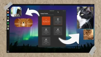 Add multiple picture widgets to GNOME desktop with this extension