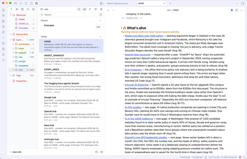 An LLM wiki changed how I work