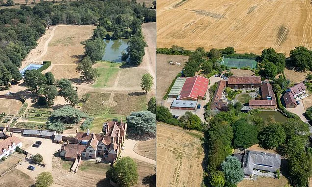 Jamie Oliver beats the hosepipe ban to keep his garden lush and green in record-breaking drought - by using water from his own personal lake