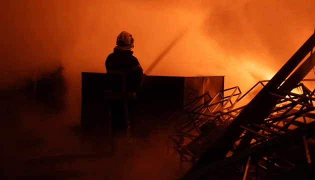 Chemical plant on fire in France