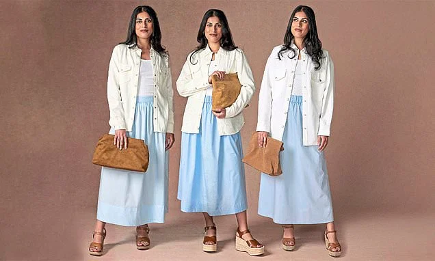 Spot the dupe: Can YOU tell which denim shirt and skirt combo costs £186...and the look that will set you back £2,360?