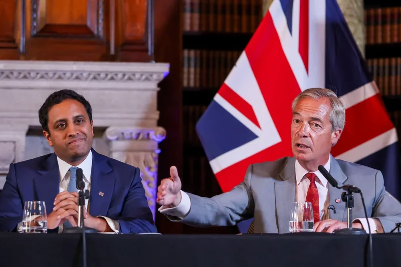 Nigel Farage reprimands Reform’s Zia Yusuf for calling former defence secretary a ‘traitor’