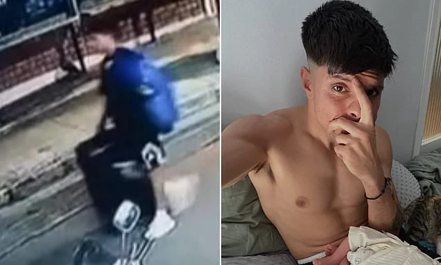 Moment 'Afghan small-boat migrant drags suitcase with British woman's body inside down Athens street'