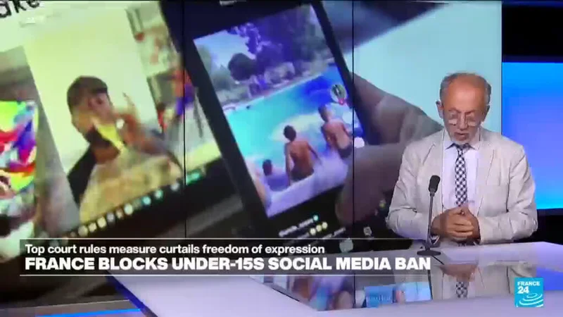 France blocks under 15 social media ban